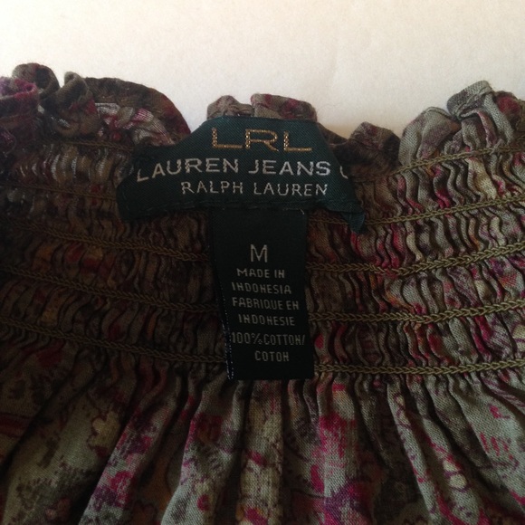 Ralph Lauren Floral Top Size Medium - Picture 4 of 4